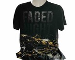 G By Guess Men&#39;s Faded Night City T-Shirt Size XL Black - £17.41 GBP