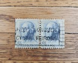 US Stamp George Washington 5c Used Strip of 2 - $1.23