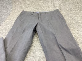 Bonobos Pants Mens 33x32 Gray Glen Check Slim Straight Leg Chino Pockets - £18.98 GBP