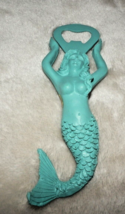 New Coastal Aqua Blue Green Mermaid Bottle Opener Beach Nautical Decor - £13.45 GBP
