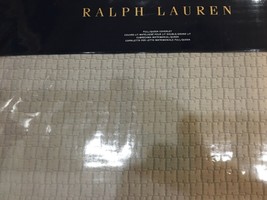 RALPH LAUREN ELYSSA PALE PEWTER MATELASSE FULL/QUEEN COVERLET NIP $285 - $188.09