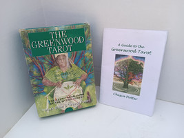 The Greenwood Tarot &amp; Super Rare A Guide To The Greenwood Tarot Chesca Potter - £2,249.60 GBP