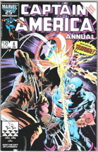 Captain America Annual #8 By Marvel Comic Book 1986 Featuring Wolverine  - £23.91 GBP