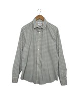 Mizzen Main Leeward Shirt Mens Large White Check Stretch Button Up USA P... - $62.50 CAD