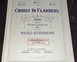 1918 Vintage Christ In Flanders- Ward- Stephens- Gordon Johnstone - $14.85