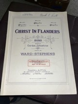 1918 Vintage Christ In Flanders- Ward- Stephens- Gordon Johnstone - $14.85