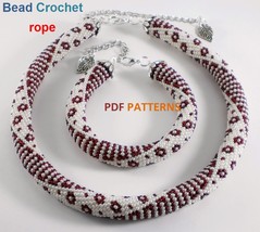 Bead Crochet Rope patterns &quot;Heavenly Lights&quot; Necklace and Bracelet. PDF ... - $6.78 CAD
