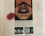 Vintage Activision Tongue Of The Fat Man Print Ad 1989 Pa5 - £4.73 GBP