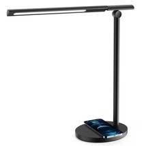 Multifunctional Eye-Caring LED Desk Lamp with Fast Wireless Charger - £28.77 GBP