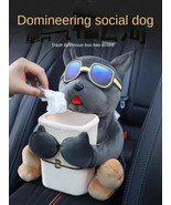 Car Mounted Tissue Box 2-in-1 Cartoon Plush Doll Auto Armrest Box Hangin... - $27.93