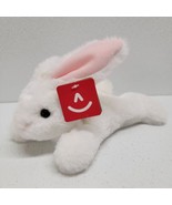 Aurora Schooshie White Bunny Plush 8&quot; Stuffed Animal Beanbag Floppy Toy ... - $44.45