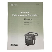 Sony PVV-1 A / PVV-1AP Manual Betacam SP 2000 Pro - $9.94