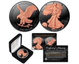 2024 BLACK RUTHENIUM 1 Troy OZ American Silver Eagle ASE Coin - 24K ROSE... - $84.11