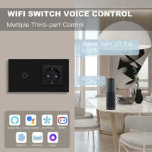 Smart Touch Light Switches 110V - Voice Controlled via Tuya Smart Life Google Al - £19.35 GBP+