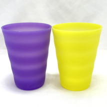 Tupperware Impressions Cups Plastic Tumblers 330ml Set of 2 3218A Purple... - $9.69