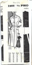 PHOTO-GUIDE Unprinted Pattern 1465 Misses&#39; Dress 2 Versions Size 12 1/2 Ff - $6.00