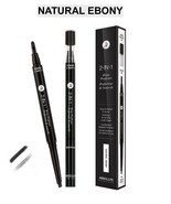 ABSOLUTE NEW YORK 2-in-1 BROW PERFECTER COLOR: NATURAL EBONY - £3.19 GBP