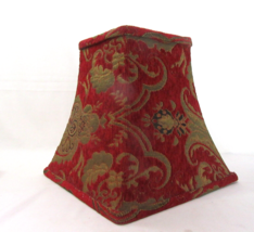 Sherry Kline China Art / Austin Horn Montecito Red Chenille Lamp Shade - £63.53 GBP