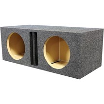 Qpower Dual 12&quot; Ported Heavy Duty Enclosure with Divider - $2,878.44 MXN