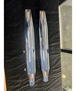 Pair Genuine Harley 2008 to 2017 Softail Chrome Catalyst Mufflers 64708-08B - $5,683.05 MXN