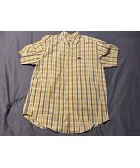 Vintage Chaps Ralph Lauren Yellow Plaid Short Sleeve Button Shirt Men’s ... - €10,03 EUR