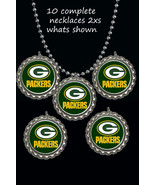 Green bay Packers football nfl party favors lot of 10 necklaces necklace - £7.13 GBP