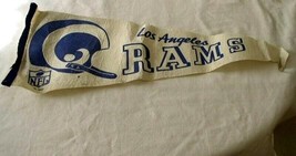 LOS ANGELES RAMS NFL PENNANT BANNER FLAG VINTAGE 1960&#39;s - £15.72 GBP