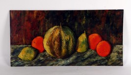 &quot;Naturaleza Muerta Con Fruta &quot; Por J. Marque,Pintura Al Óleo Sobre Tabla ,13x21 - $1,979.90