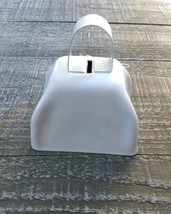 Metal Cow Bell White Rustic Primitive Home Decor New - $19.75