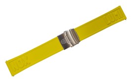 Genuine Luminox Watch Band Strap 24mm EPDM Yellow Steel 3050/3080/3150/4... - $89.95