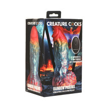 Creature Cocks Rainbow Phoenix Vibrating Silicone Dildo - £66.66 GBP