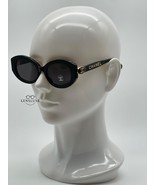 Chanel CH0551 Black Gold Oval Sunglasses Gray Lenses Brand New &amp; 100% Au... - €287,39 EUR