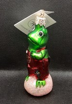 Christopher Radko Froggy Child Pink Base Glass Hanging Ornament 3.5 in. ... - £36.78 GBP