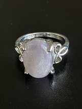 Natural Purple Amethyst S925 Silver Woman Ring Size 6 - £11.87 GBP