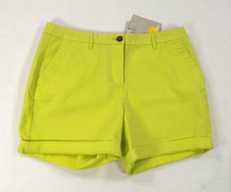 Boden Bright Yellow 6&quot; Cuffed Chino Style Shorts Womens Size 10 New *** - £27.13 GBP