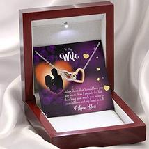 Wife Gift for Wife Birthday My Heart is Full Inseparable Love Pendant 18k Rose G - £51.11 GBP
