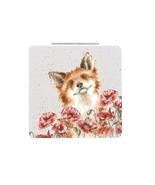 NEW Wrendale Designs Makeup or Purse Compact Mirror, 2x2&quot; Square - Fox - $308.79 MXN