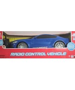 2015 Blue Ford Mustang GT Radio Control Car 27/49 MHz - $766.70 MXN