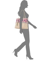 Angel by L. Martino $148 NWT Lily Extra Large Beaded Tote Multi Color Bohemian - £30.65 GBP