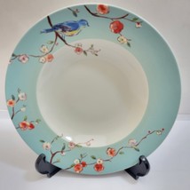 Spring Song Soup Bowls Retired Birds Floral Blue 9&quot;  Target Home Cherry ... - $28.49