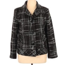 Liz Claiborne Black Grey Coat Size 14 Jacket Womens - £19.32 GBP