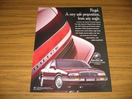 1994 Print Ad The 1995 Buick Regal Sedan Safe Proposition - £7.76 GBP