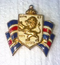 WWII British War Relief Service Official Pin by Accessocraft Missing Paint - £4.66 GBP