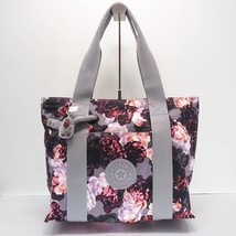 Kipling Era M Large Shoulder Bag Zip Tote KI5367 Polyester Kissing Floral NWT - £78.72 GBP