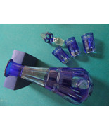 BOHEMIAN GLASS COBALT BLUE VASE DECANTER SHOT PAPERWEIGHT RUSSIAN EGG PICK1 - £57.58 GBP+