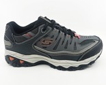 Skechers After Burn M Fit Charcoal Gray Mens Extra Wide Slip On Sneakers - $67.95