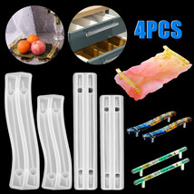 4PCS Pallet Handle Resin Mold Silicone Epoxy Casting Mould DIY Cabinet D... - $14.99