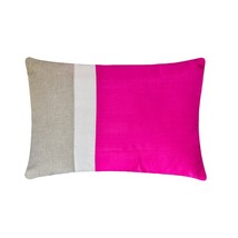 Fuchsia Silk Essence - Fuchsia Pink Silk Lumbar Pillow Cover - £20.68 GBP+