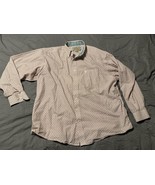 Ariat Wrinkle Free Button Down Shirt XXL Red Geometric Print Long Sleeve - €9,98 EUR