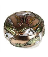 BUTTERFLY JEWELRY AND TRINKET BOX Lid Art Nouveau HIGH QUALITY Bronze Re... - $616.82 MXN
